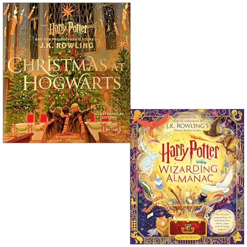 Christmas At Hogwarts & The Harry Potter Wizarding Almanac By J.K. Rowling 2 Books Collection Set