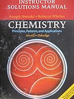 Chemistry Principles, Patterns and Applications: Instructor Solutions Manual 0805338071 Book Cover