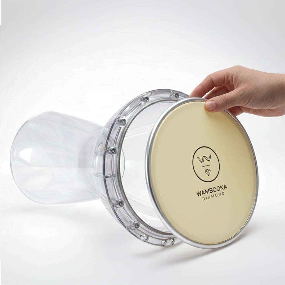 Diamond pelli di ricambio per Darbuka da 8.75" (22,5cm) Set | Pacco da 3 | Transparent, Red Lava, Fiber Skin