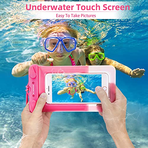 Dj.Kekao DJ-WX001 3 Pack Waterproof Float Phone Pouch With Neck Trap And Armband, Waterproof Phone Case, Dry Bag Outdoor Beach Bag For Iphone, Samsung Galaxy thumb #2
