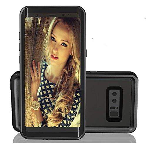 Galaxy Note 8 Waterproof Case, TRONOE [New Version] Underwater Waterproof Shockproof Dirtproof Full Sealed Case Cover for Samsung Galaxy Note 8 (Black)