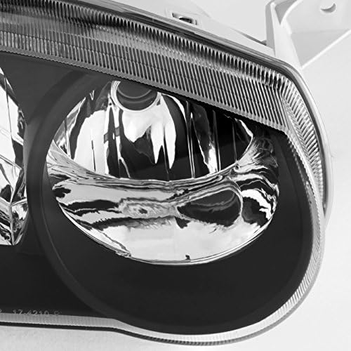 AKKON - For Black Bezel 2001-2002 Toyota Corolla E110 Headlights Front Lamps Direct Replacement Left + Right