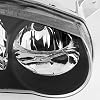 AKKON - For Black Bezel 2001-2002 Toyota Corolla E110 Headlights Front Lamps Direct Replacement Left + Right