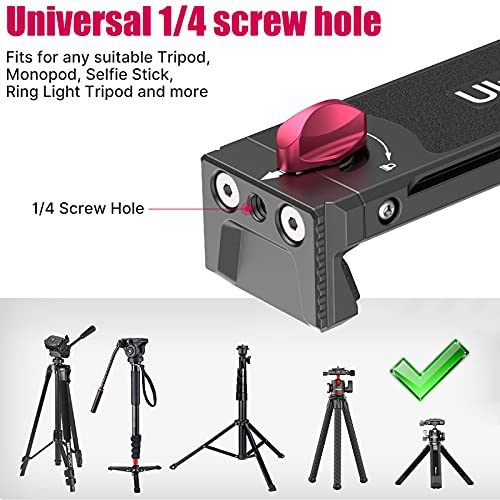 Aluminum Ipad Tripod Holder Mount - U-Pad Iii 7.9-12.9In Metal Ipad Tripod Adapter W Cold Shoe 2 Acra Swiss Qr Mount Adjustable Universal Tablet Clamp Video Recording For Iphone Ipad Air Mini #TOP4