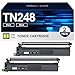 Produktbild TN248 Schwarz TN-248 TN-248BK TN248XL Toner 248 Kompatibel für Brother TN-248 Toner TN-248XL für Brother MFC-L3760CDW Toner MFC-L3740CDW DCP-L3560CDW HL-L3240CDW MFC-L8390CDW DCP-L3520CDW (2 Schwarz)