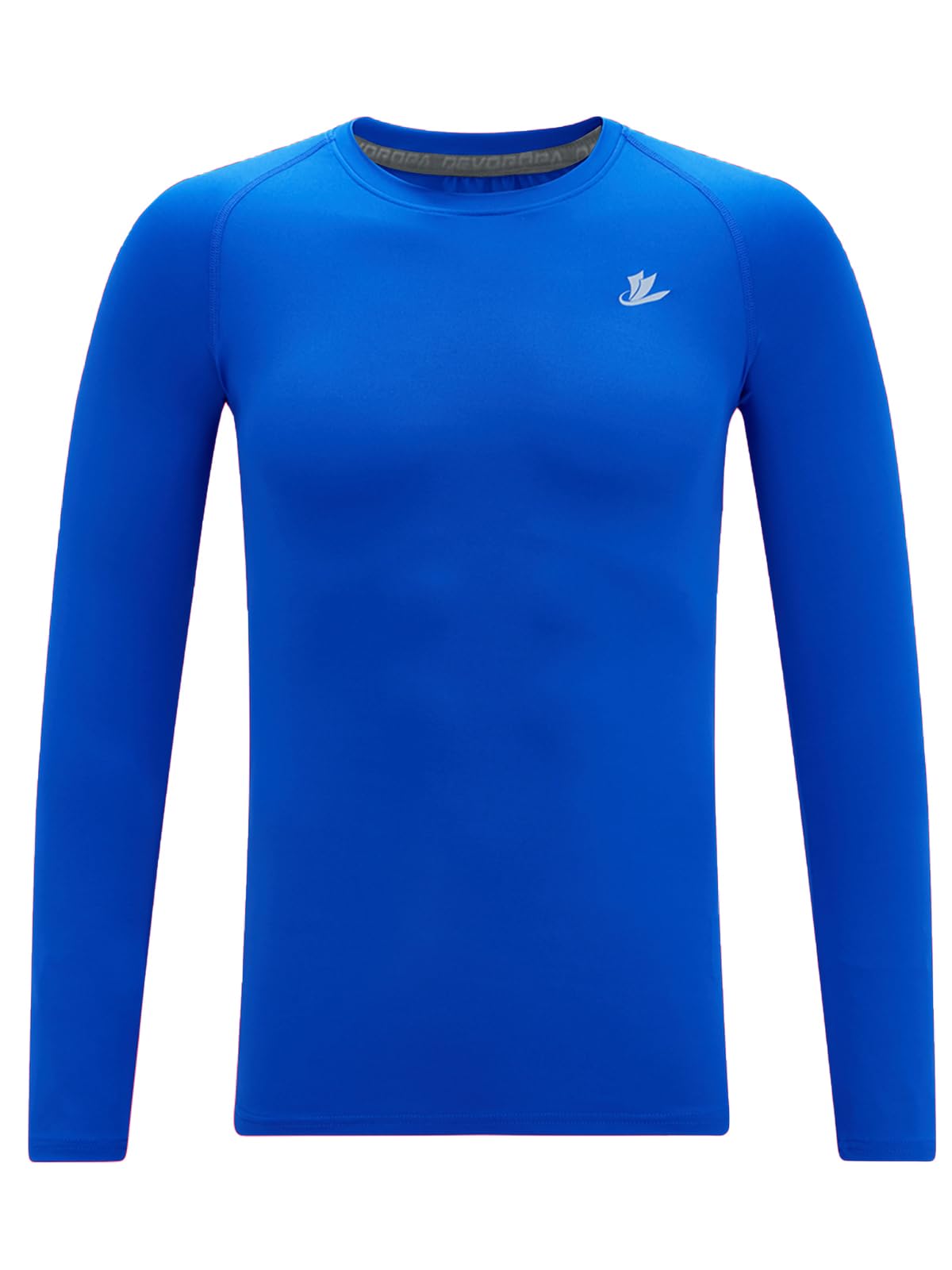 DEVOROPA Youth Boys Compression Shirt Long/Short Sleeve Football Baseball Undershirt Quick Dry Kids Sports Baselayer Crewneck