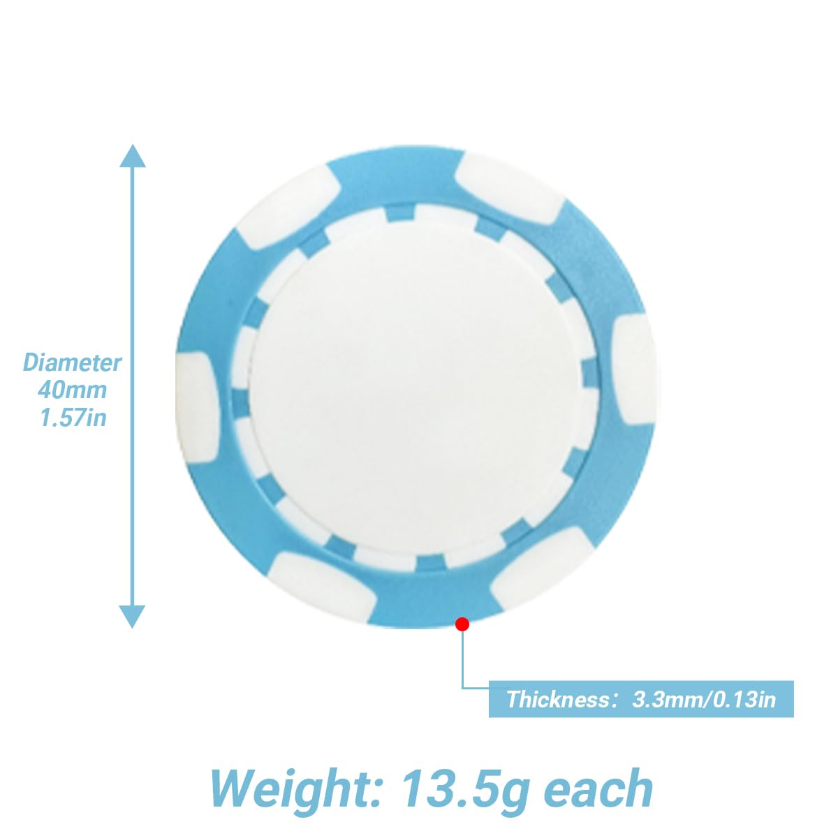 WOWTIFY Custom Poker Chips (30 Pack) with Your Image | Personalized Logo Photo Text Poker Chips for Texas Hold'em Poker, Card Club or Late Night Poker Games,Drink or Bar Tokens,Golf