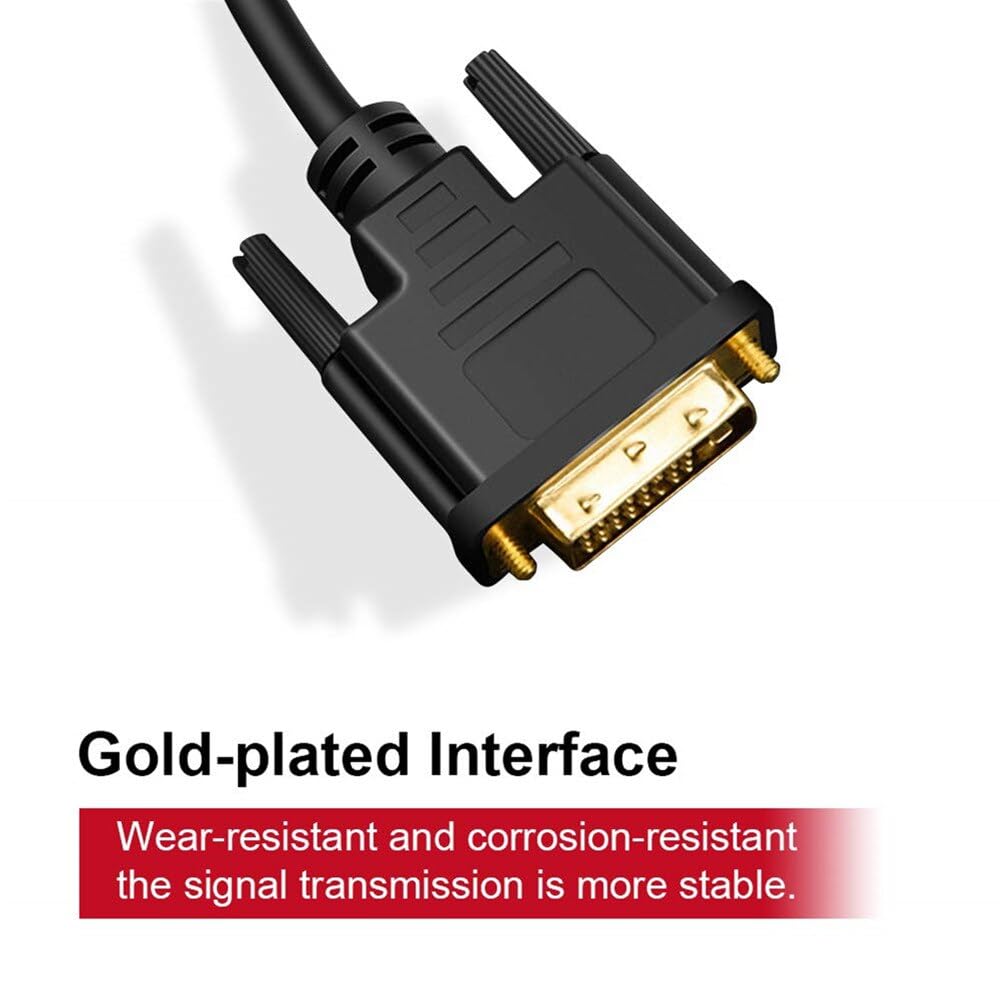 MMOBIEL Adattatore da USB-C a DVI - Da USB-C a DVI-D Dual Link Compatibile con MacBook, iPad, Dell XPS ecc. Cavo Convertitore per Monitor, TV, Proiettore - 1080p Full HD 60Hz - Oro - 1,8 m