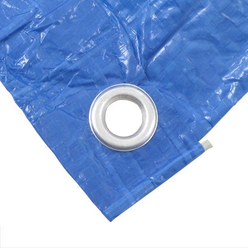 Wideskall® 7' x 5' Sq Feet All Weather Light Duty Water Resistant Reinforced Cover Blue Tarp w/Grommets