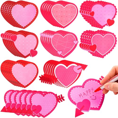 Eaasty 1080 Sheets Valentine's Day Heart Cutouts Paper Heart Cutouts