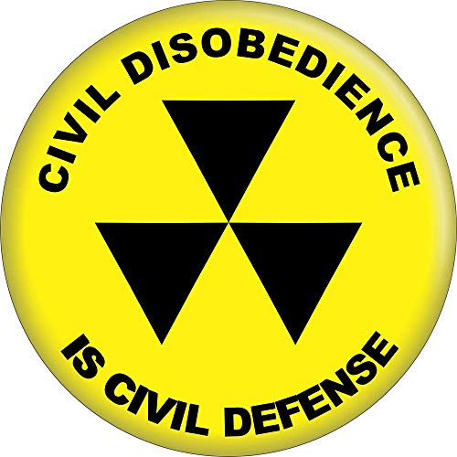 Civil Disobedience Is Civil Defense - 2.25" Round Magnet