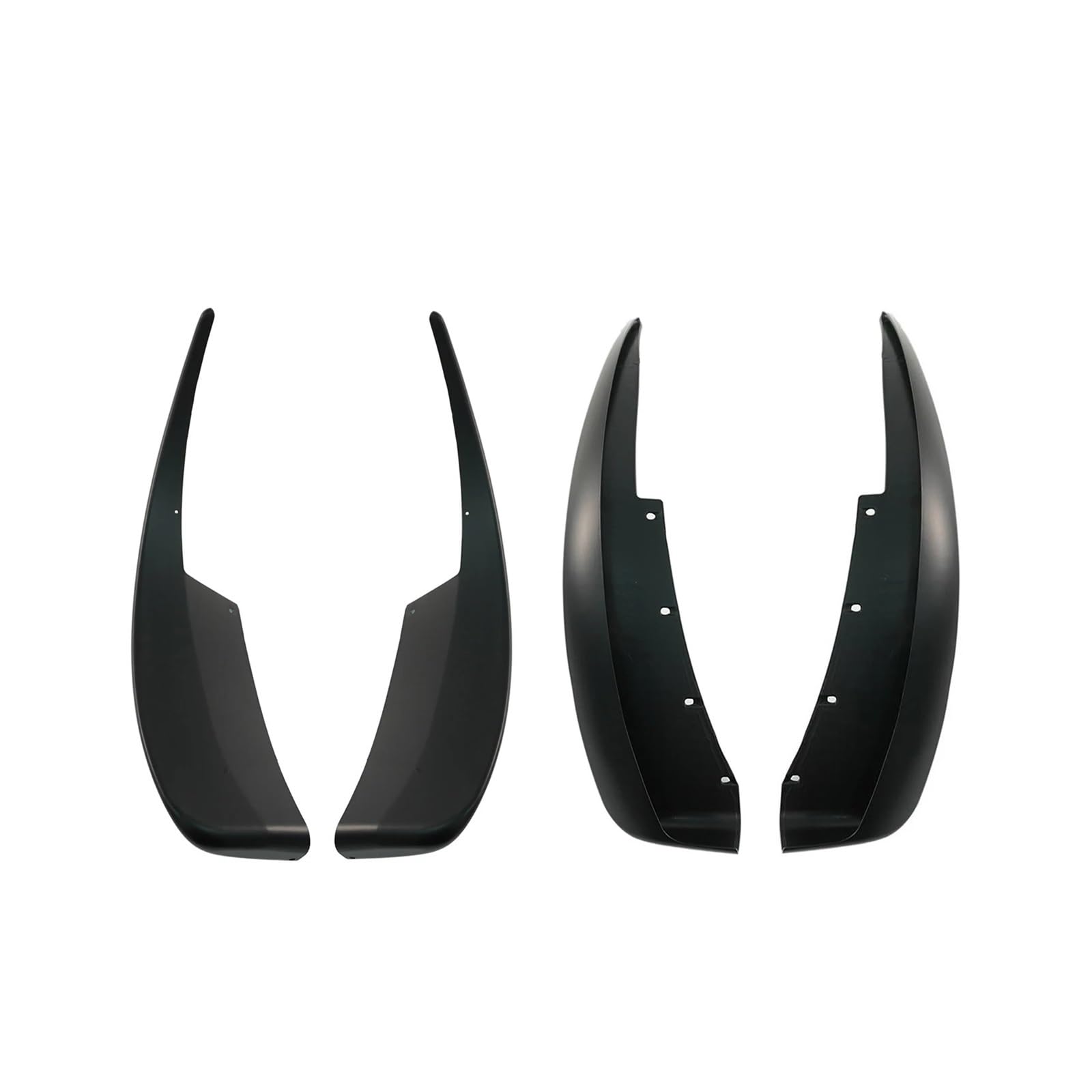 Fender covers, 2005-2013，Compatible For Chevrolet Corvette C6 Base Models 4PCS Car Front Rear Splash Guards Body Kit XL Extended Style,Mud guard(Matte Black)
