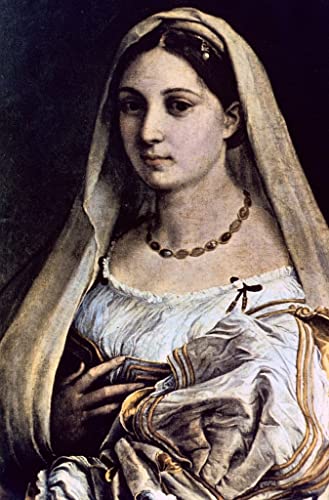 Peinture sur Toile Femme au voile Raffaello Sanzio portrait Nordique 60x90