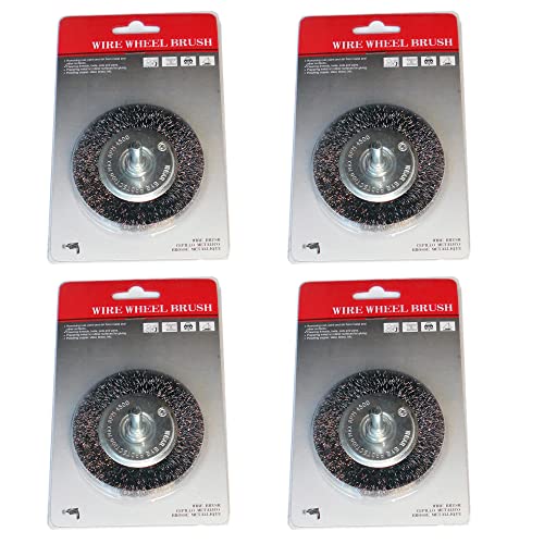 Brosses métalliques fines à sertir 10,2 cm pour décaper la rouille