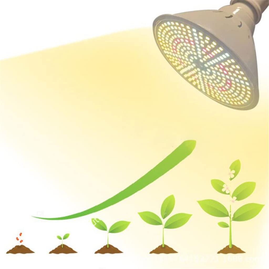 LED Grow Light Plant Bulb Vegetable Flower Cultivo Growing Greenhouse Hydro Sunlight Phyto Lamp Indoor Grow Box (Size : Single Head) (Dual Head)