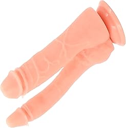 Doble dildo Juguetes sensuales para pareja: Dildo anal Double dildo Dildo anal Pene gigante Didlo sexual Sex toys Doble penetración Penes enormes Juguetes eróticos para sexo para parejas D27