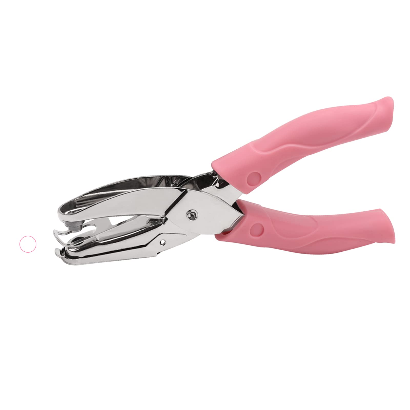 Perforadora de mano de 3 piezas, perforadora de papel de metal, alicates de perforación de un solo orificio con agarre suave para la oficina en casa, la escuela, la tarjeta de cuaderno (6mm)