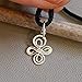 Tiny Little Celtic Knot Cross Sterling Silver Pendant Necklace Handmade in Oregon, USA