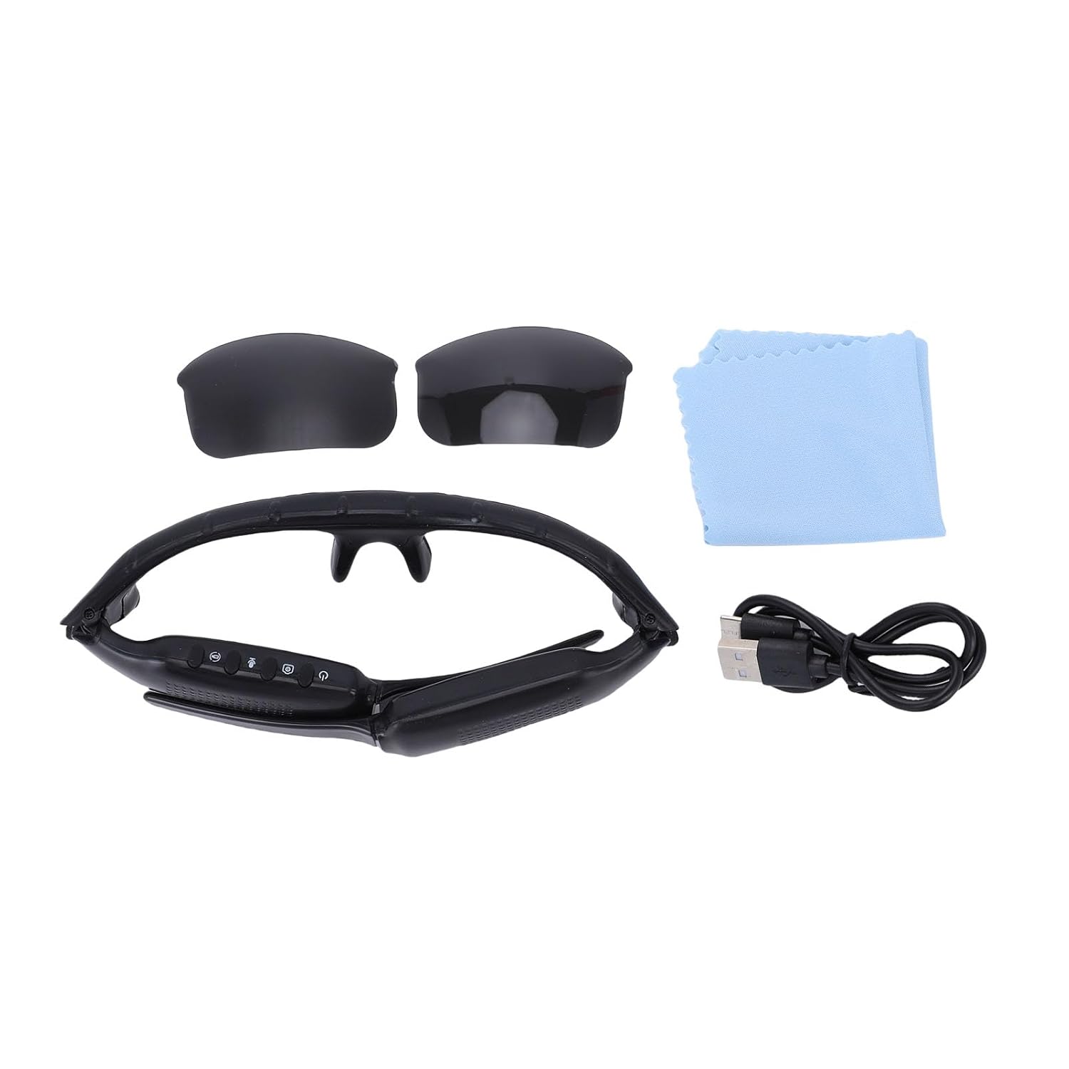 Smart Camera Glasses HD Video Recording Glasses for Action Sports 1080P Outdoor Wearable Glass for Training Cycling Fishing