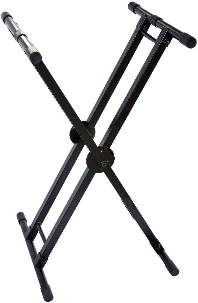 Black Keyboard Piano Electric Organ X Stand Rack Adjustable Height