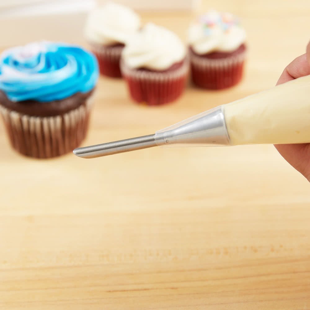 Punta de metal Bismark de 230 2 7/8 pulgadas, ideal para rellenar donas, cupcakes, elclairs y otros pasteles 6