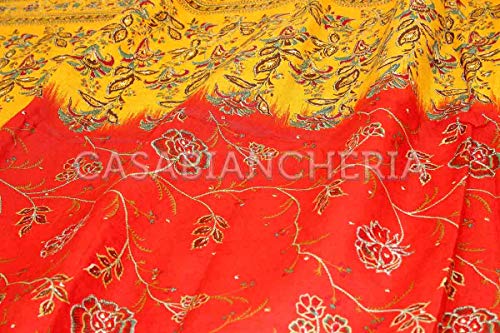 Bassetti Montefano Foulard Cotone, Rosso, 270X270 - 4