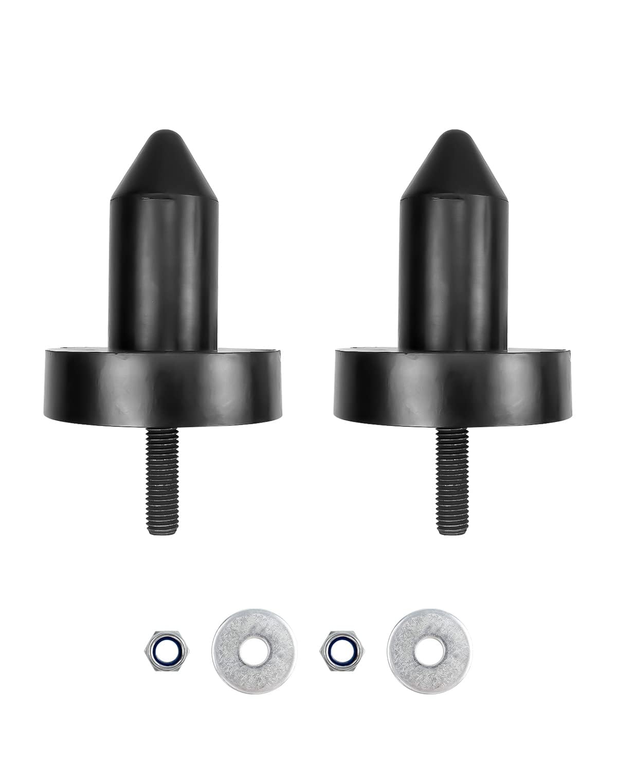 Hood Pin Poly Replace 924-5410 Fit for Kenworth T2000 T600A T800 W900 2003-2010 and T400 T440 T450 T470 T600 T660, with Nut Washer