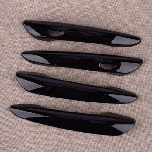 Garniture de poignée de porte en ABS noir brillant anti-rayure pour Mazda 3