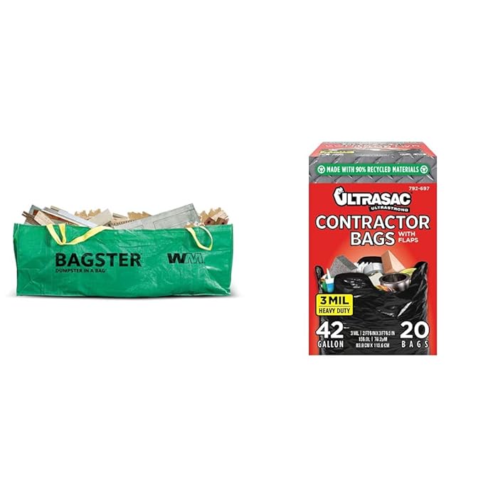 Buy BAGSTER 3CUYD Dumpster in a Bag holds up to 3,300 lb, Green