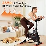 HXD-ERGO Exercise Bike, Magnetic & Air Resistance Indoor Bike, Stationary Bike for Home with Silent Belt Drive, Adjustable Resistance, App Compatible Cycling Bike with LCD Monitor, 350lbs Capacity Workout Bike - Image 3