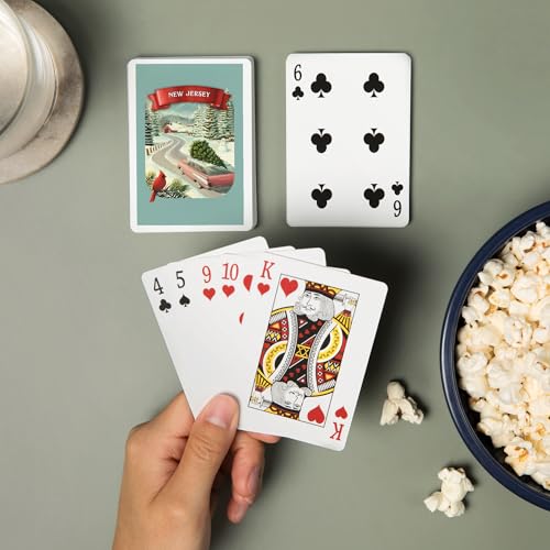 Lantern Press naipes Poker 52 cartas Navidad miniatura 2