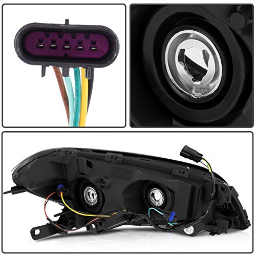 ECCPP Headlight Assembly Pair For Malibu 2008-2012 Black Housing Amber Reflector Clear Lens Driver and Passenger Side Replacement Headlights by ECCPP - Used condition - Image 9