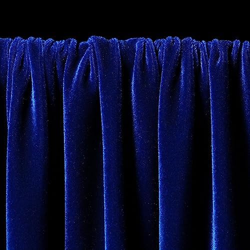 Ice Fabrics Stretch Velvet Fabric by The Yard - 60" Wide Soft Stretchy Fabric for Sewing Clothes, Apparel, Costume, Crafts - 90% Polyester 10% Spandex - Royal Blue - 1 Yard — view 6