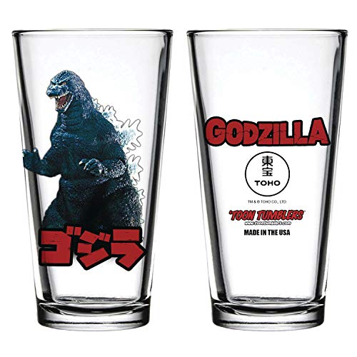 PopFun Merchandising Toon Tumblers Godzilla Figure Pint Glass -  862781