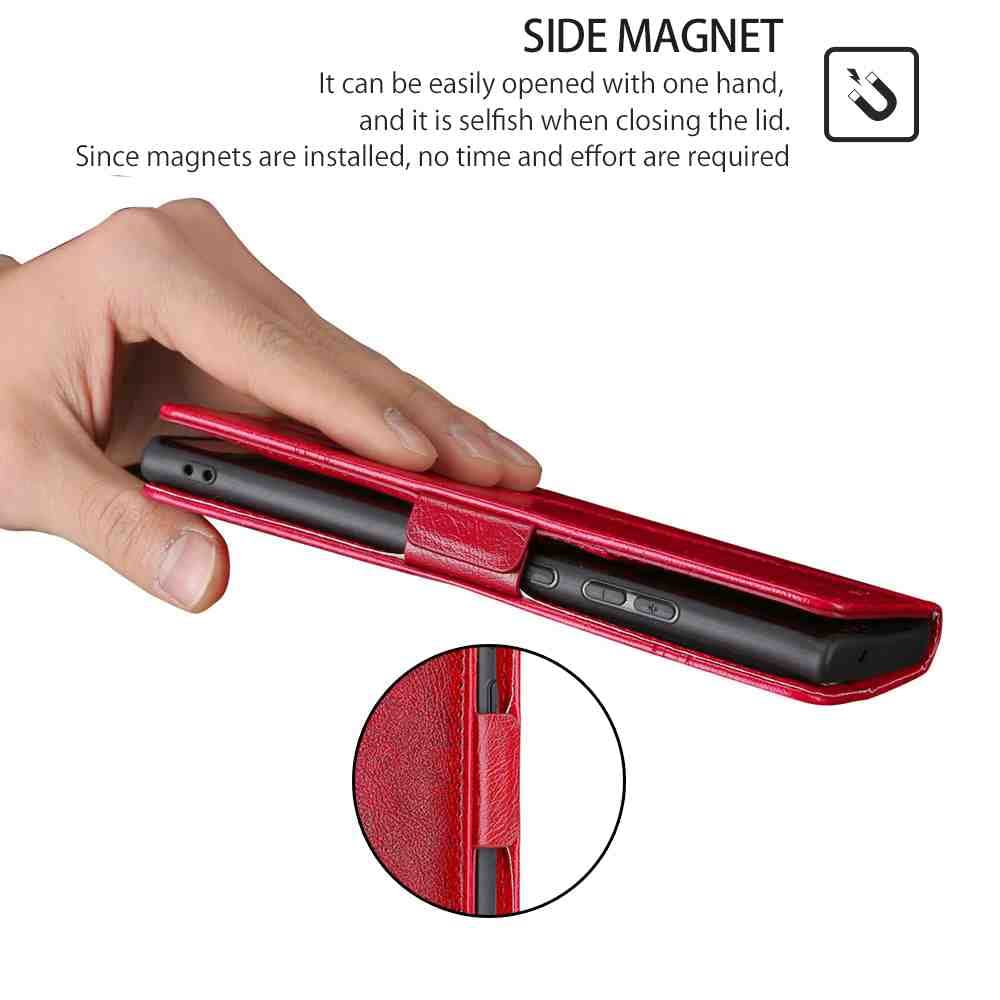 Cover Per Motorola One Hyper, Case Portafoglio Custodia in Pelle Guscio Telefono Chiusura Magnetica per Motorola One Hyper