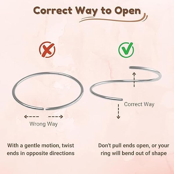 UNIMERCADO EXTRA THIN Sterling Silver Nose Rings Small Plain Nose Rings 0.6mm-8mm Tiny Nose Hoop,Silver Small Hoop Earrings,Suptum Ring,Lip Rings,Conch Daith Helix Rook Super Snug Nose - 3