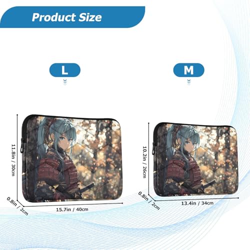 Funda para laptop con estampado Samurai Forest 13 pulgadas miniatura 2