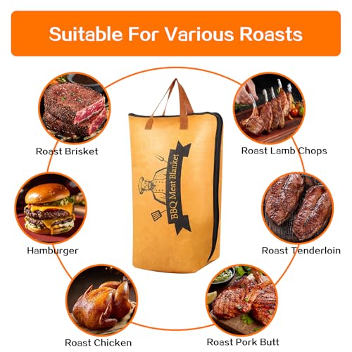 Manta para Descanso de Carne BBQ 21.5"x15"x7" Negro miniatura 5
