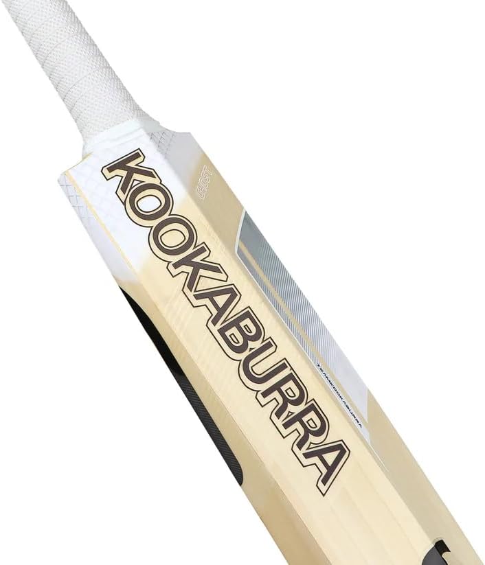 Kookaburra Ghost Pro Players English Willow Cricket Bat– Short Handle Adult Standard Weight | Free Knocking & Preparation Included | 1-Year Warranty | Anti-Scuff Face | Bat Cover Included