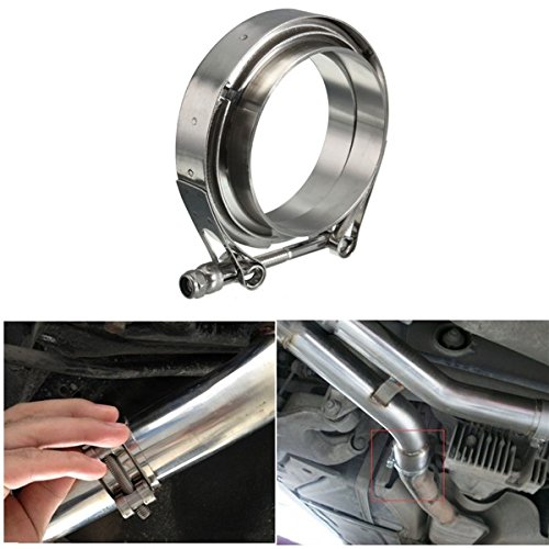 3,5 Pulgadas V-Band Abrazadera con Bridas Turbo Extractor Intercooler Abajo Tubería Inoxidable 89M