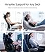 Wigoo 2025 Car Neck Pillow and Lumbar Support Pillow for Car Kit [Ergonomic Design, Pressure Relief] Soft Car Headrest Pillow Back Cushion with Adjustable Strap, Fits All Vehicles (Black)
