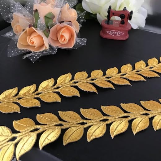 アンティーク ロマンティック コットン刺繍 レース ワッペン 四角