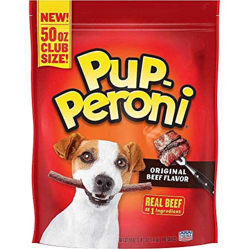 Pup-Peroni Dog Snacks Treats Original Real Beef Flavor - 2 Pack: 50 oz. Club Size