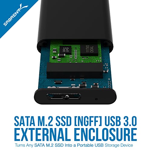 Sabrent M.2 Sata Ssd To Usb 3.0 Aluminum Enclosure (Ec-M2Mc) #TOP3