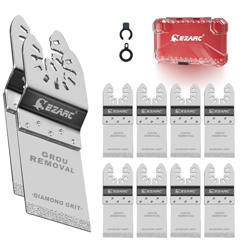 EZARC Diamond Oscillating Saw Blades for Grout and Mortar, 10-Pack