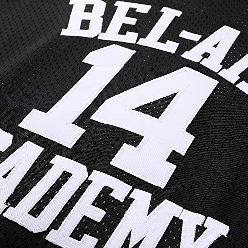 Generies #14 The Fresh Prince of Bel Air Academy Men Basketball Jersey, Black XXXL