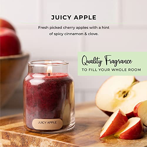 A Cheerful Giver - Juicy Apple Baby Scented Glass Jar Candle (6Oz) With Lid & True To Life Fragrance Made In Usa #TOP1