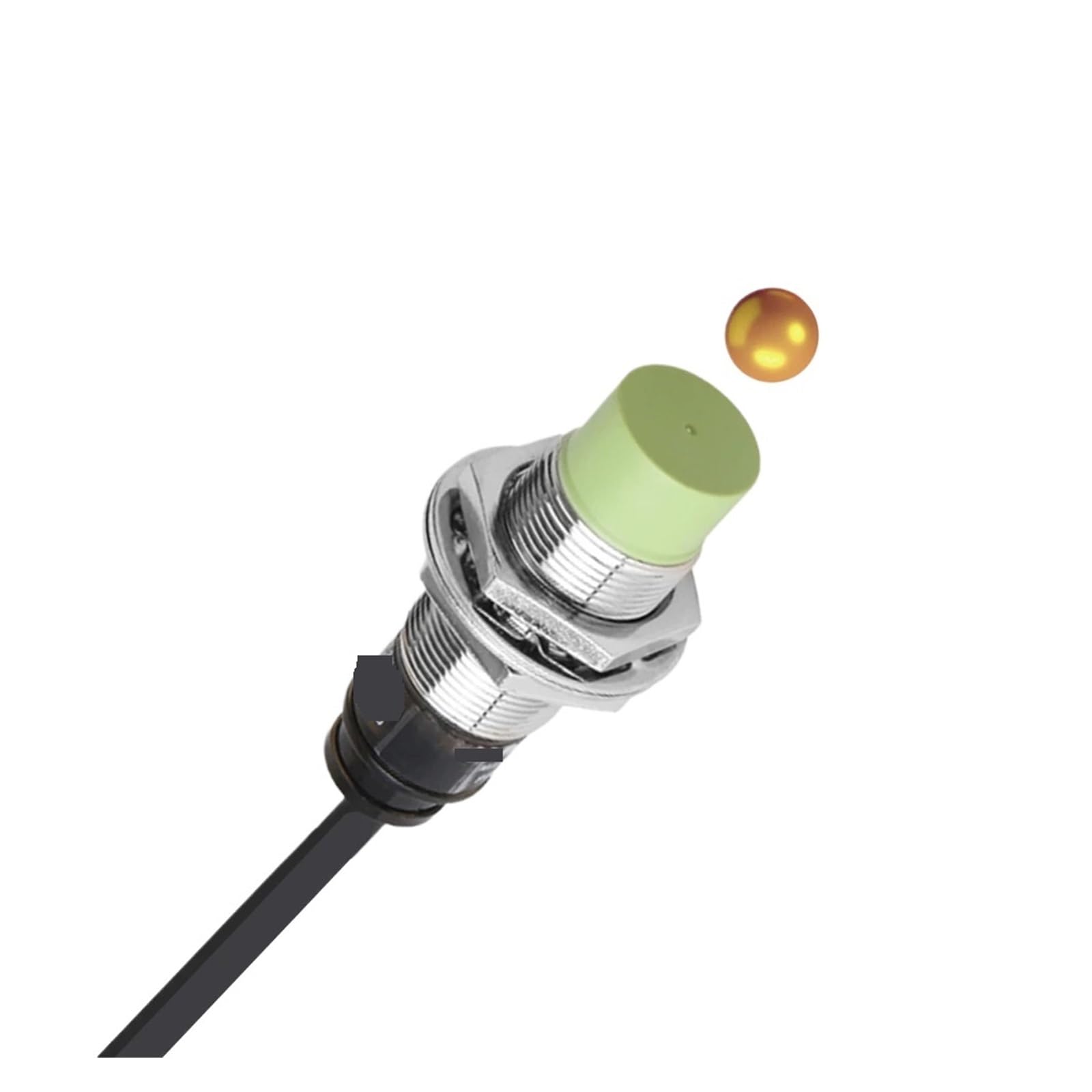 TYBOPHQJ Proximity Switch Sensor PR18-5DN 8DN Inductive Metal NPN PNP M18 Cylindrical Waterproof and Dustproof DC12-24V 3-Wire(PR18-5DP2)