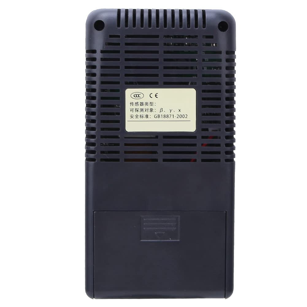 Medidor de radiación nuclear - 0-99.99μV/h Probador Geiger digital LCD, EMF portátil para radiación electromagnética de rayos X β γ, dosímetro Beta Gamma Contador de prueba de rayos X (Negro)