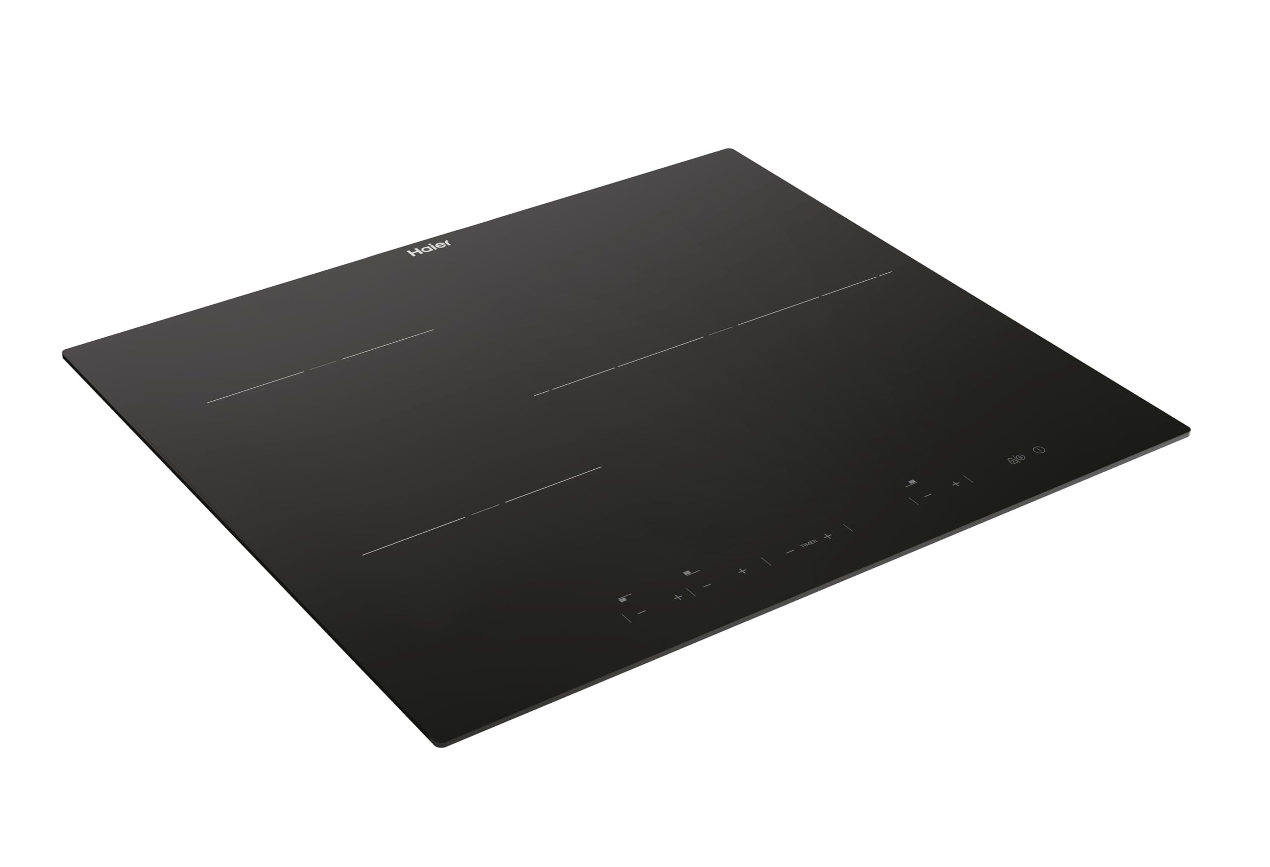 Haier Series 2 HAI63DC Placa de Inducción, 3 Zonas de Cocción, Ancho 60cm, Controles Independientes, 9 niveles de potencia + Booster, Zona Paellera de 32cm, Potencia 7,1kW, Negro